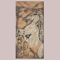 Mosaik Sich aufbäumendes Pferd