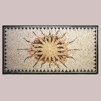 Mosaik Teppich, Sonne