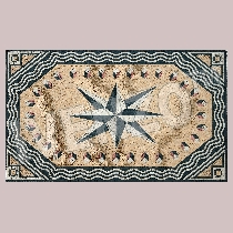 Mosaik Windrose Teppich