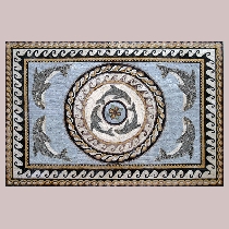 Mosaik Teppich mit Delfinen