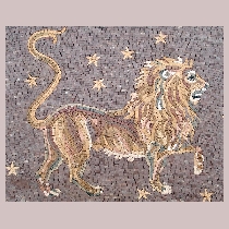 Mosaik Tierkreiszeichen Sternzeichen Löwe