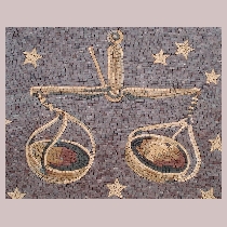 Mosaik Tierkreiszeichen Sternzeichen Waage