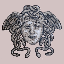 Mosaik Medusa Apollo-Brunnen Madrid