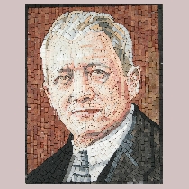 Mosaik Portrait Franz Oppenheimer