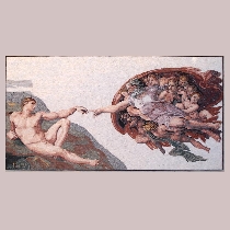 Mosaik Michelangelo Erschaffung Adams
