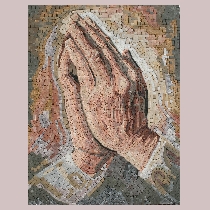 Mosaik Albrecht Dürer: Betende Hände