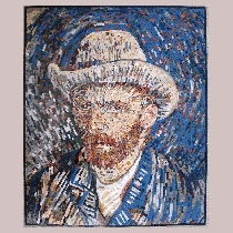 Mosaik van Gogh: Selbstportrait