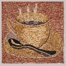 Mosaik Tasse Kaffee