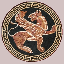Mosaik Drachen Simurgh