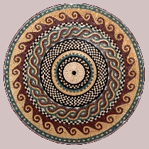 Mosaik griechisch-römisches Muster