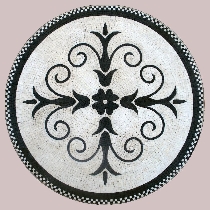 Mosaik Medallion aus Pompeji
